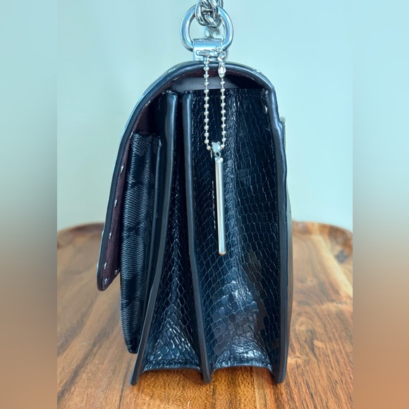 Coach Klare Black Signature Leather Rivets Crossbody Shoulder Purse 90400 EUC - Picture 12 of 17